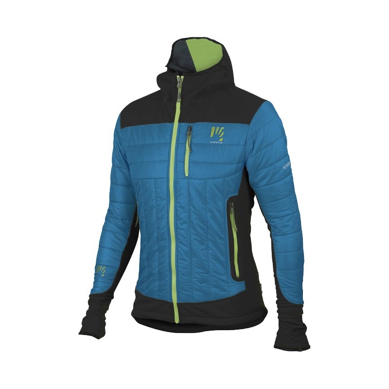 Varm jakke Sportful Karpos Lastei Loft Jacket svart-asurblå Varm jakke Sportful Karpos Lastei Loft Jacket svart-asurblå